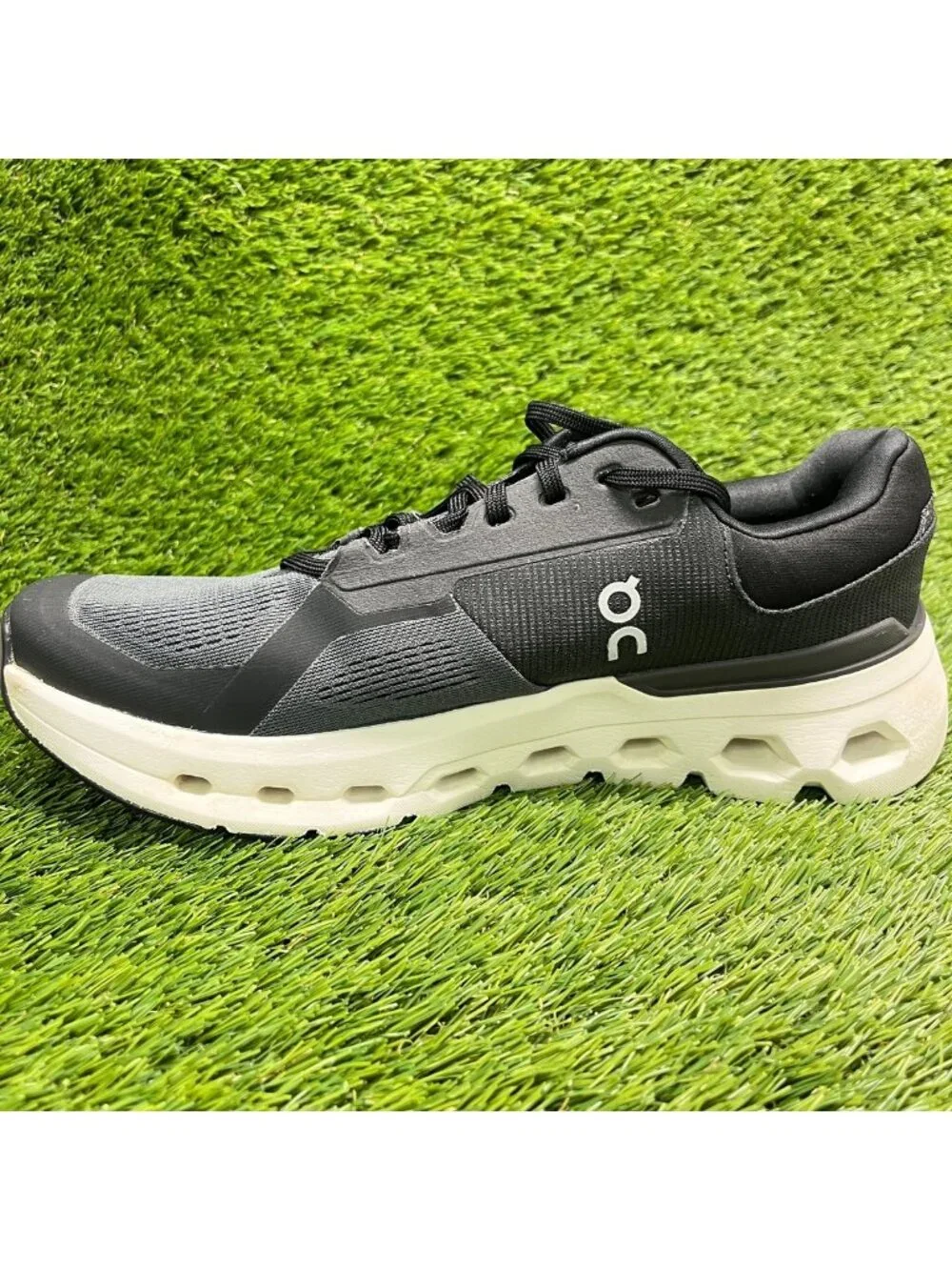 On Cloudrunner 2 Womens Size 11D Black White Athletic Running Shoes Sneakers